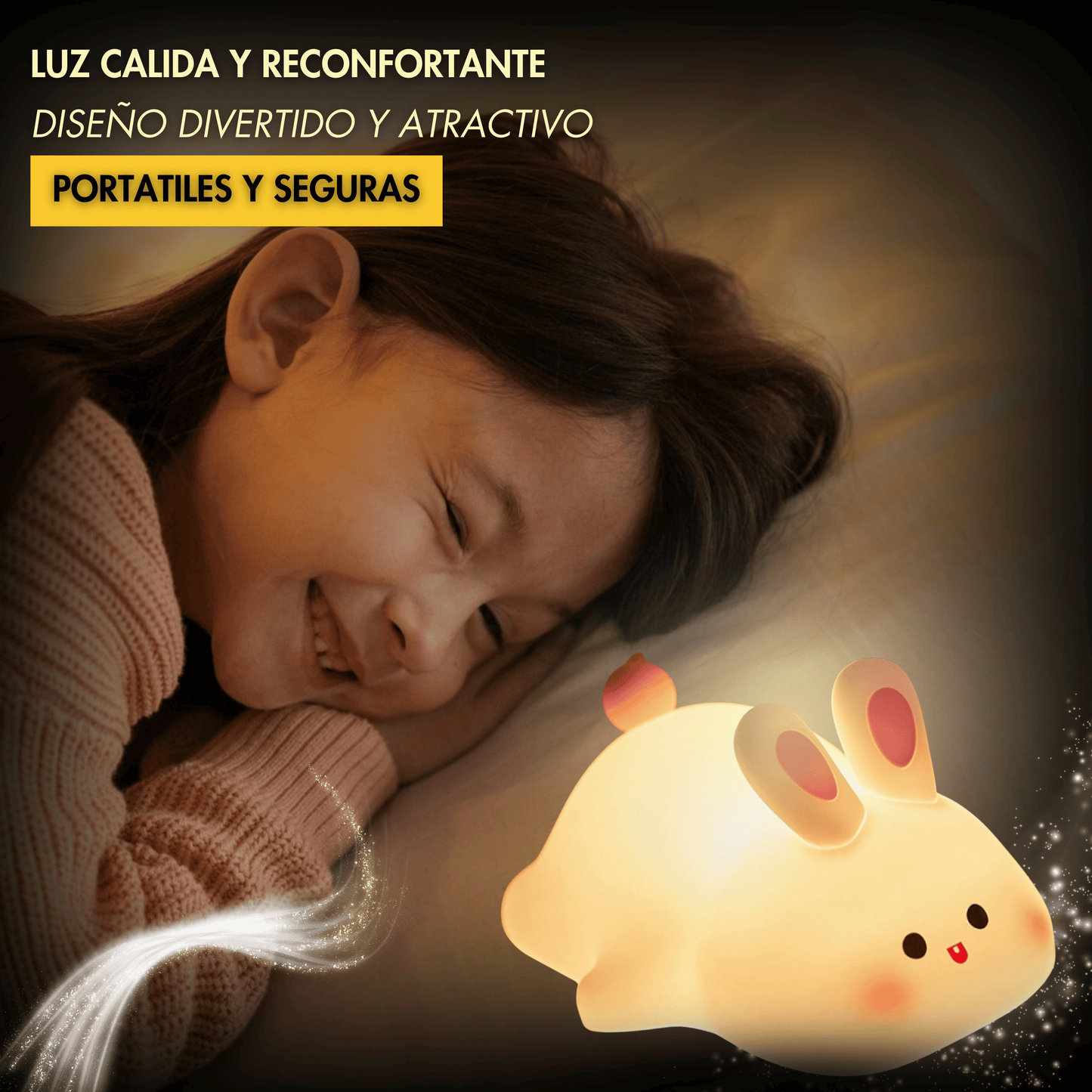 Luz Conejín – Lamparita de Conejo Dulce y Suave