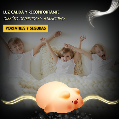 Porky Brillito – Lámpara LED de Cerdito para Dormir